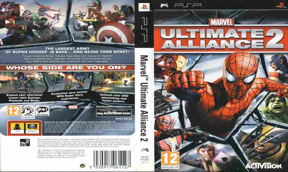 Psp marvel ultimate. Marvel Ultimate Alliance 2 на ПСП.