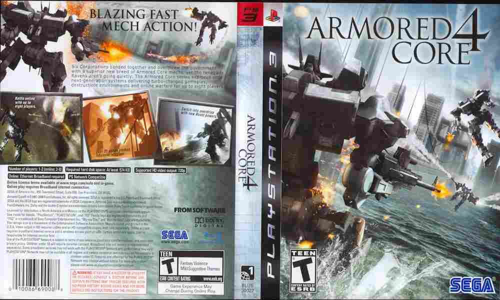 Игра Armored Core 4, Sony PS3, 170-5 Баград рф