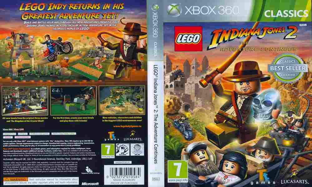 Игра Lego Indiana Jones 2, Xbox 360, 177-21, Баград.рф
