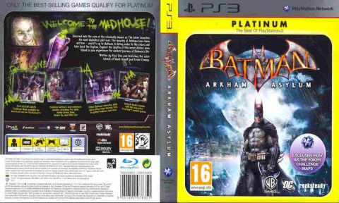 Игра Batman Arkham Asylum PLATINUM, Sony PS3, 171-354