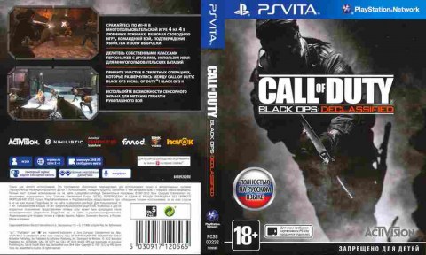 Игра CALL of DUTY Black ops: DECLASSIFIED, Sony PSVita, 181-2, Баград.рф