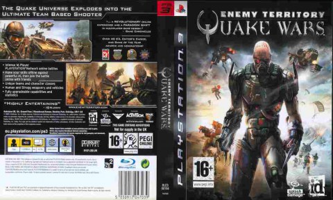 Игра Enemy territory Quake wars, Sony PS3, 170-58 Баград рф