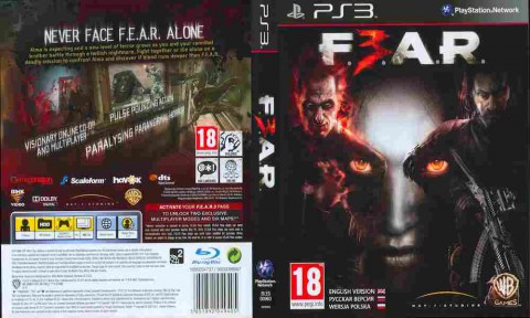Игра F3AR FEAR 3, Sony PS3, 171-16 Баград рф
