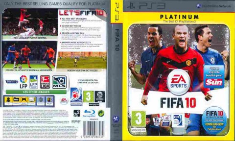 Игра FIFA 10 PLATINUM, Sony PS3, 170-68