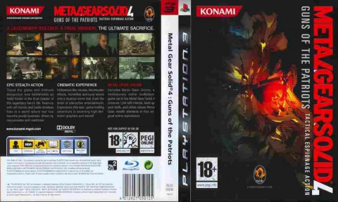 Игра METALGEARSOLID 4 Guns of the patriots, Sony PS3, 172-17, Баград.рф