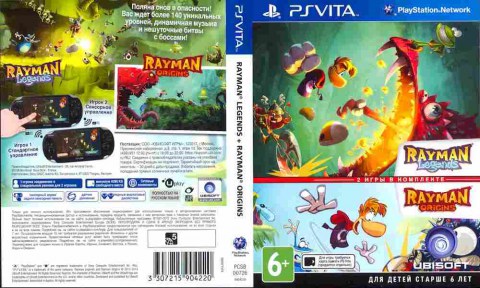 Игра Rayman Legends, Rayman Origins, Sony PSVita, 181-14, Баград.рф