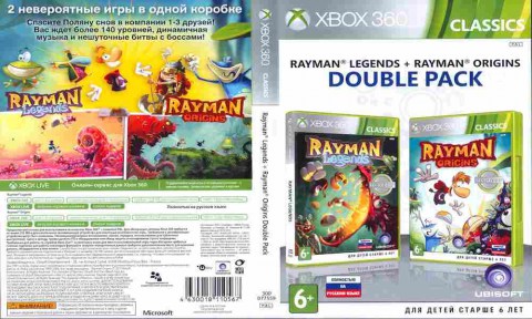 Игра Rayman Legends и Rayman Origins, Xbox 360, 177-23, Баград.рф