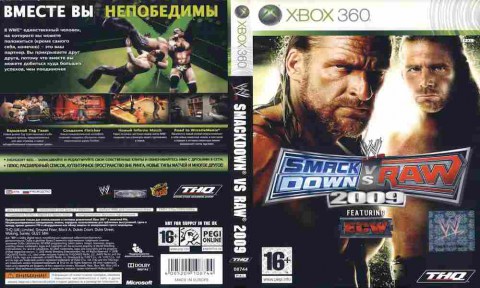 Игра Smack Down vs Raw 2009, Xbox 360, 176-55, Баград.рф
