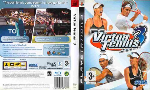Игра Virtua Tennis 3, Sony PS3, 173-194, Баград.рф