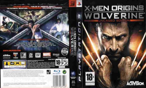 Игра X-MEN Origins Wolverine Uncaged Edition, Sony PS3, 173-206, Баград.рф